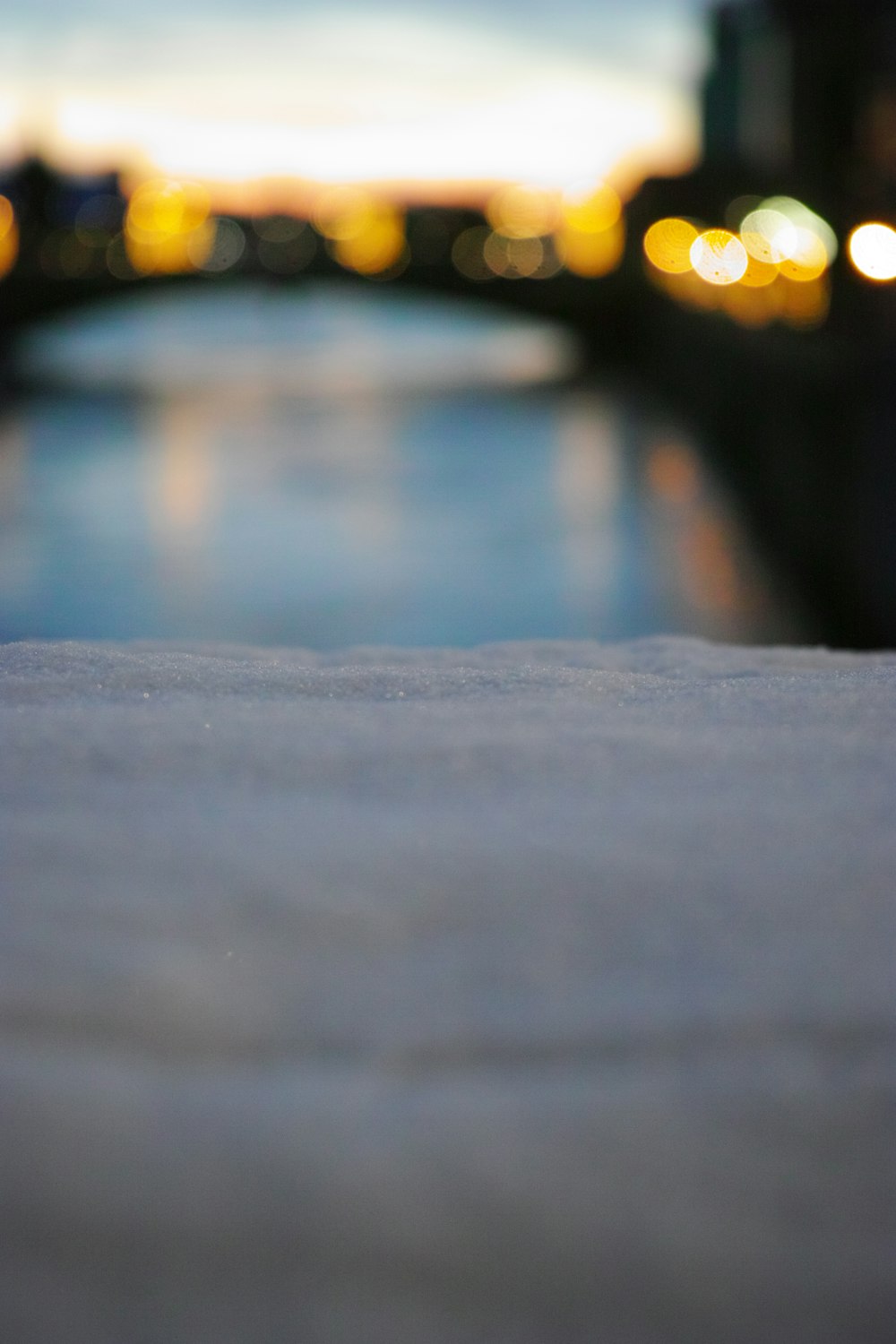 bokeh photography of gray pavement