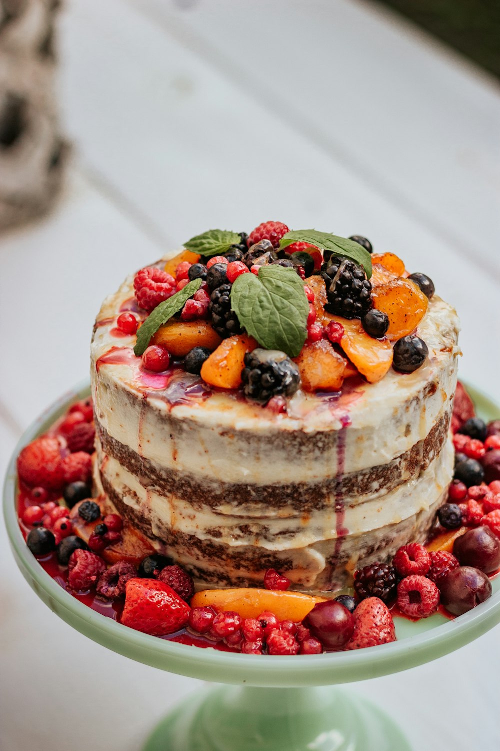 fruit salad on white ceramic bowl