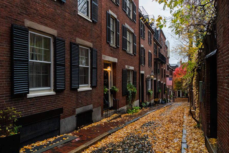 Boston brick residential building