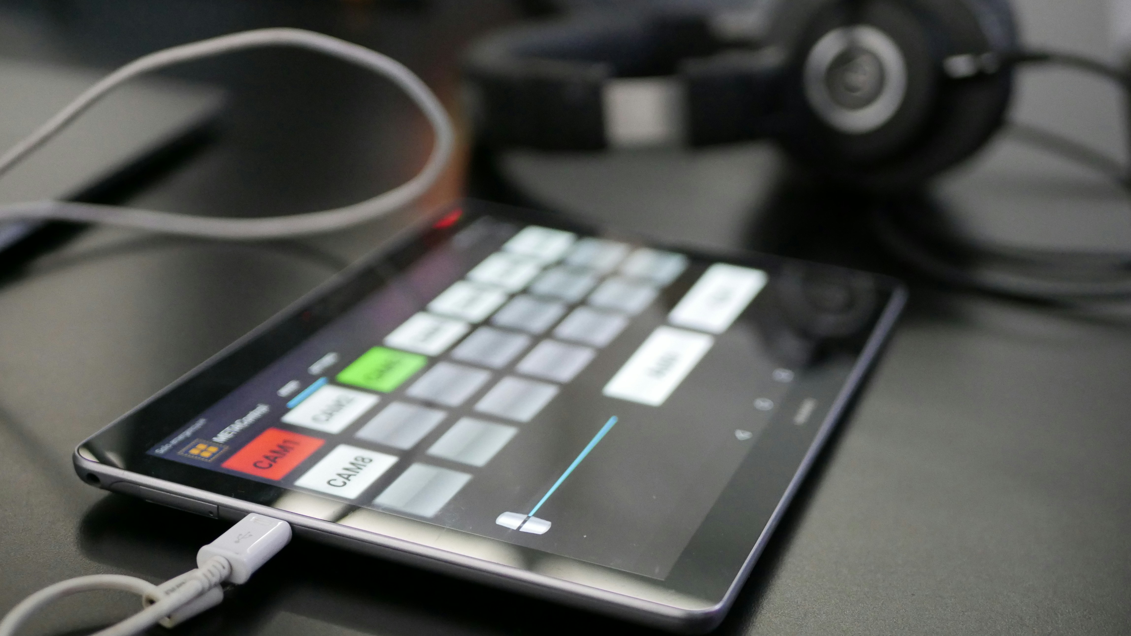 Person using a tablet