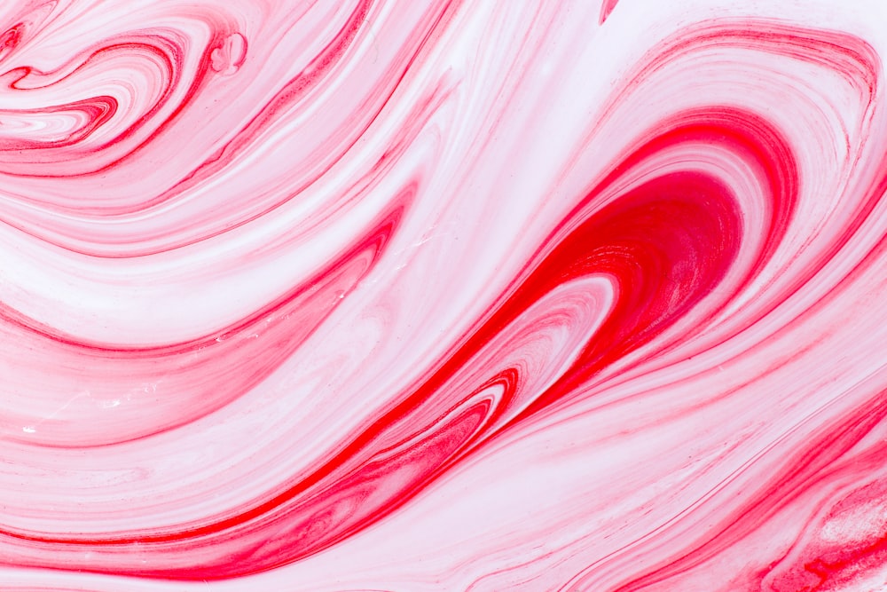 Pintura abstracta rosa y blanca