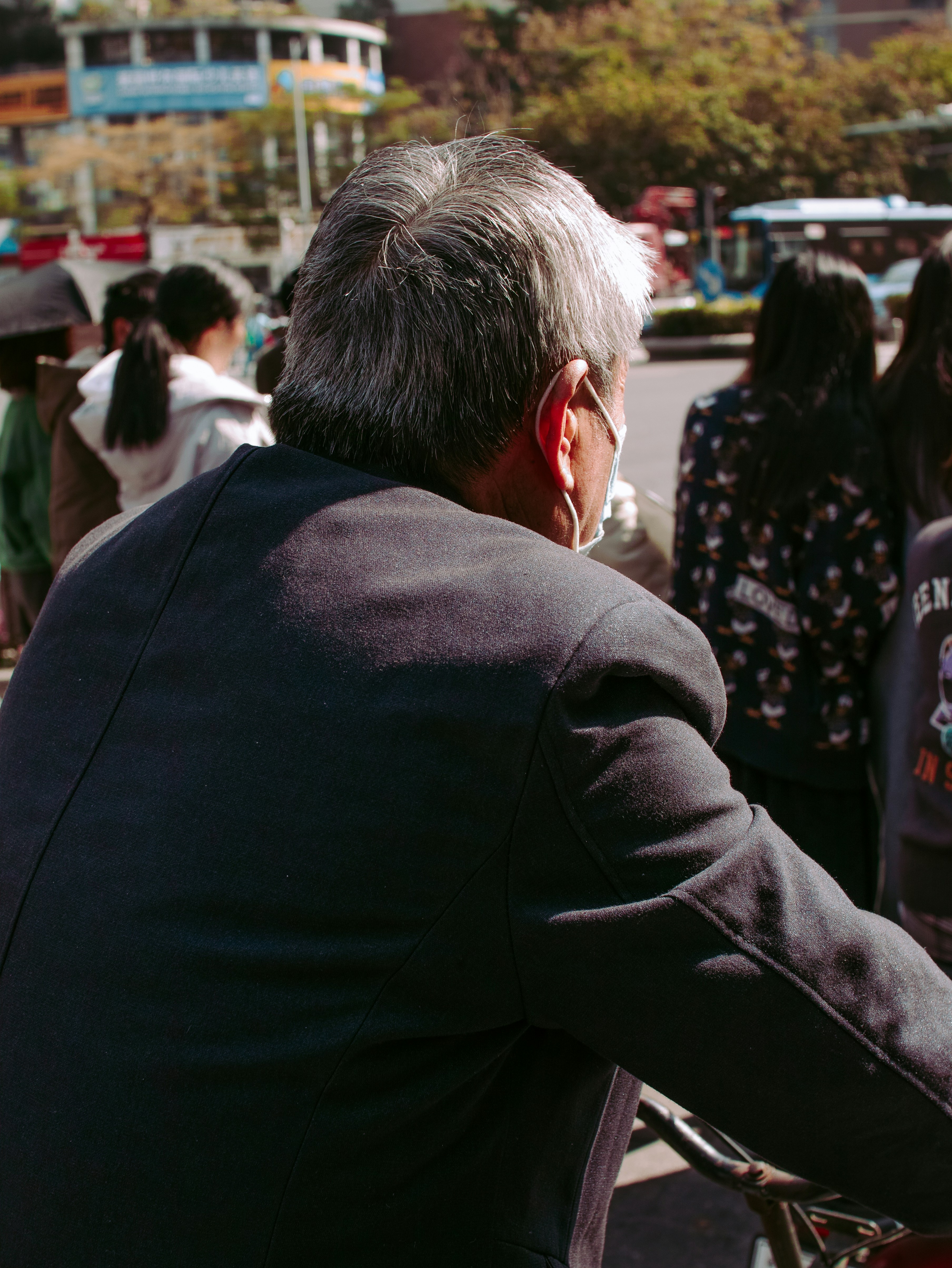 An image depicting a person speaking to a representative