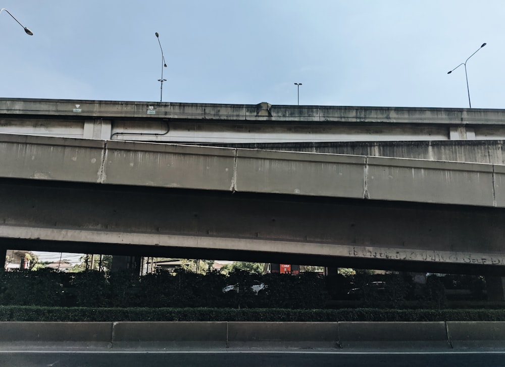 white concrete bridge under blue sky during daytime