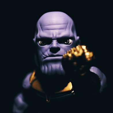 A detailed close-up image of a muscular action figure.