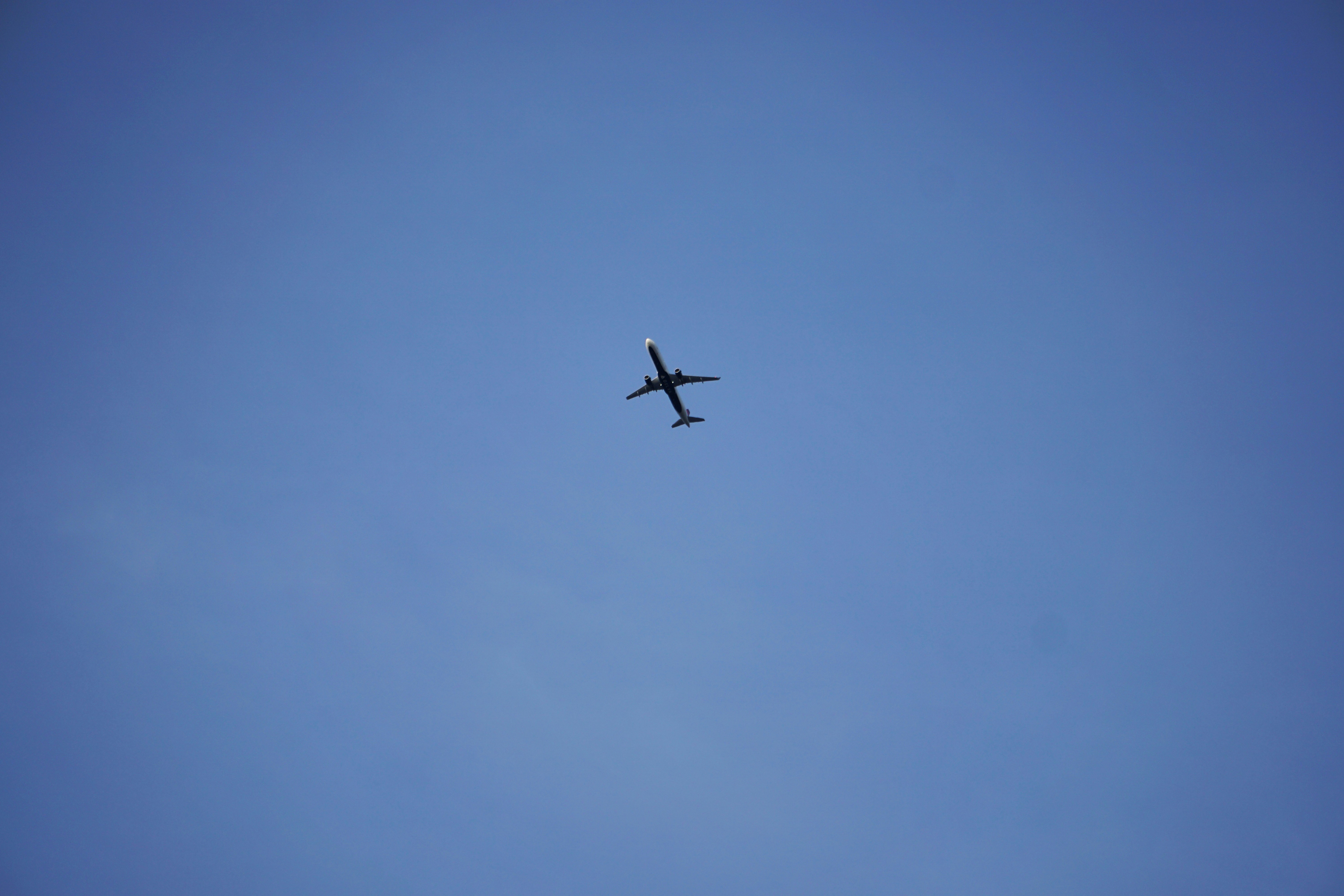 airplane in the sky during daytime