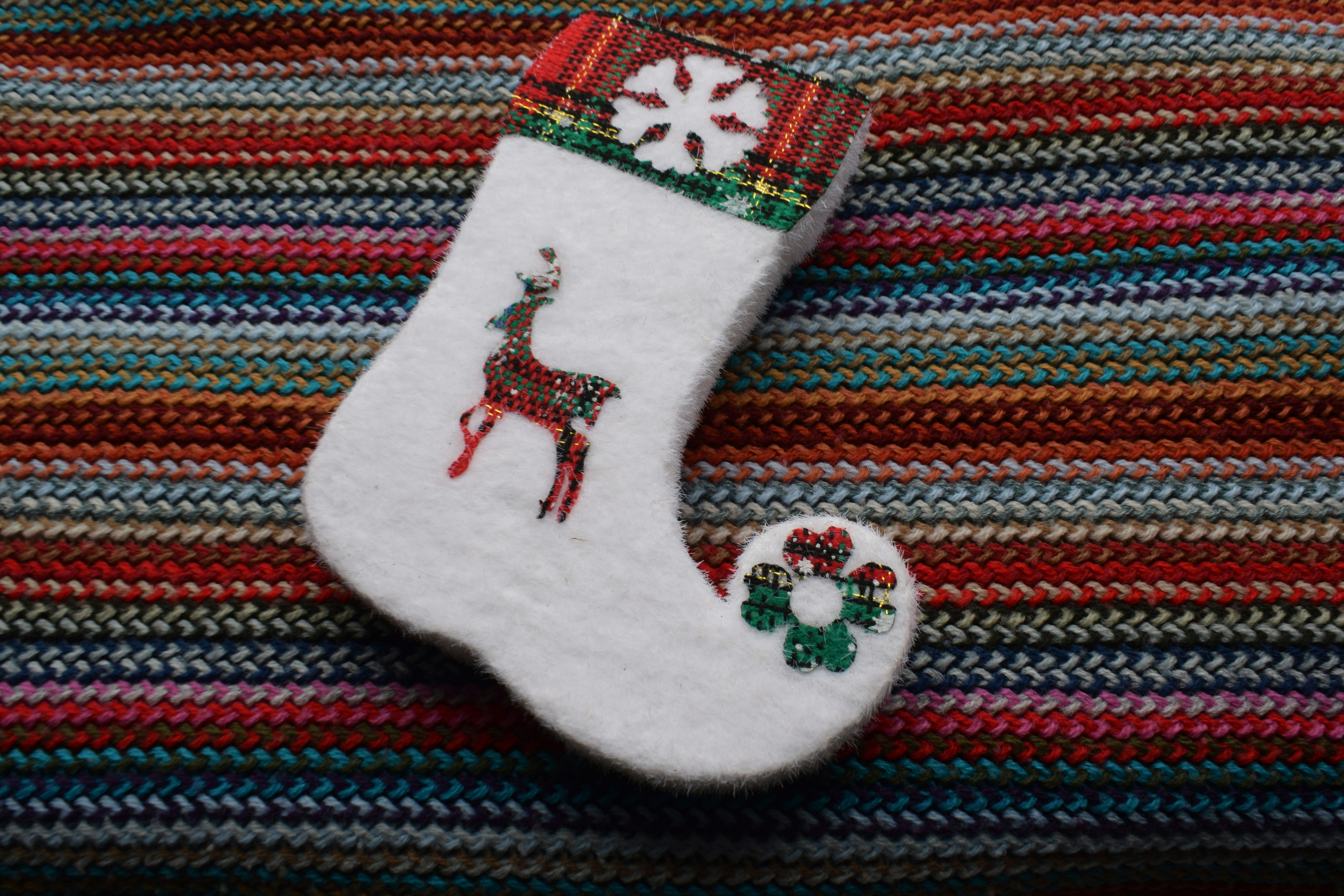 christmas sock texture, wallpaper, Christmas Sock Crafts for Adults: Festive DIY Ideas 3