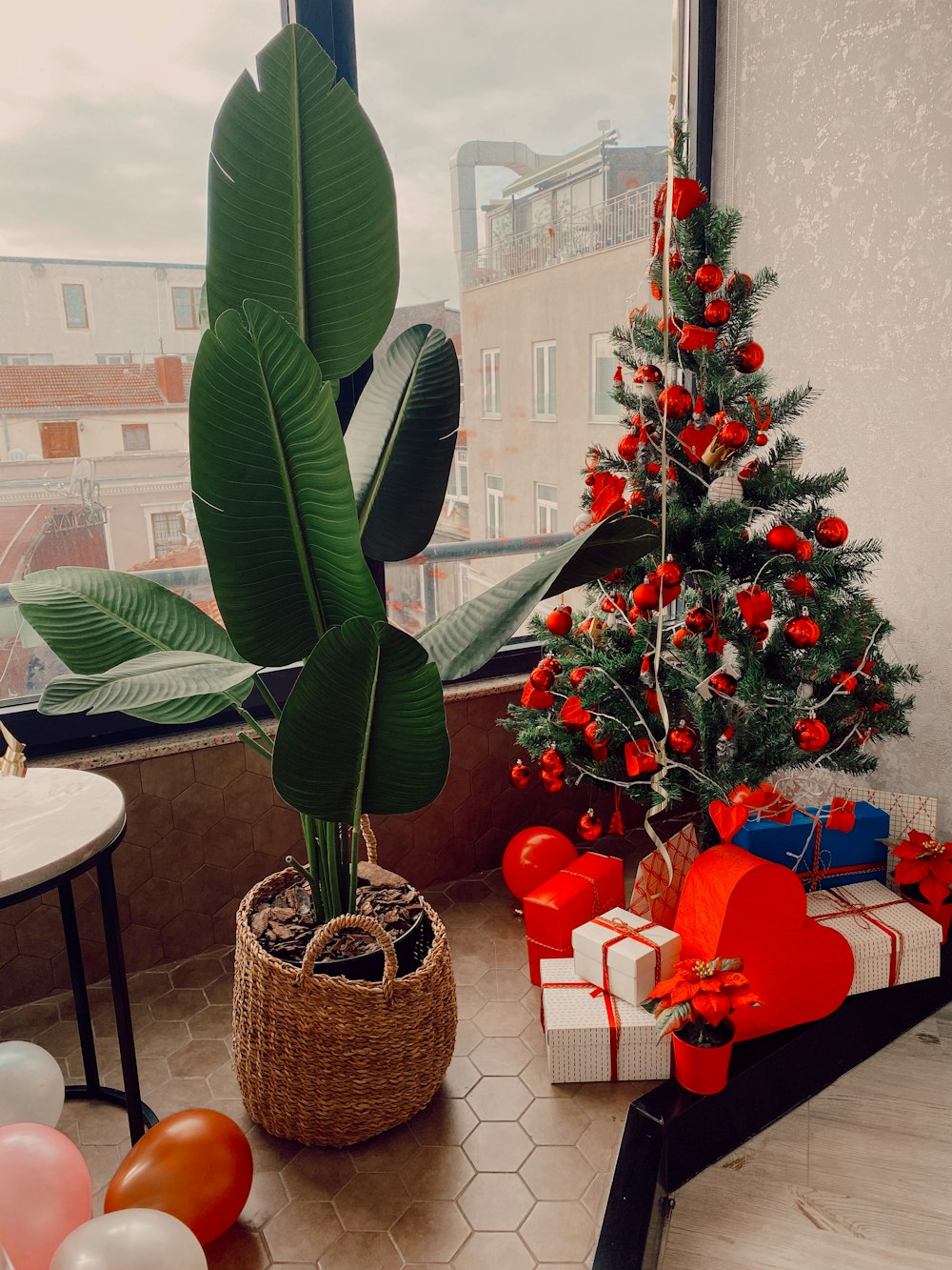 green plant on brown woven basket