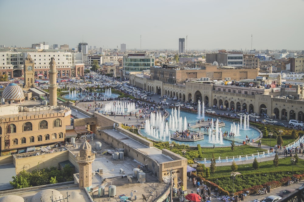 aerial view of city buildings during daytime