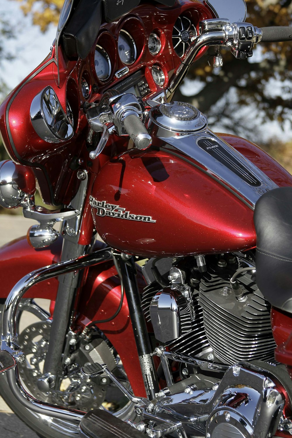 red and black motorcycle during daytime