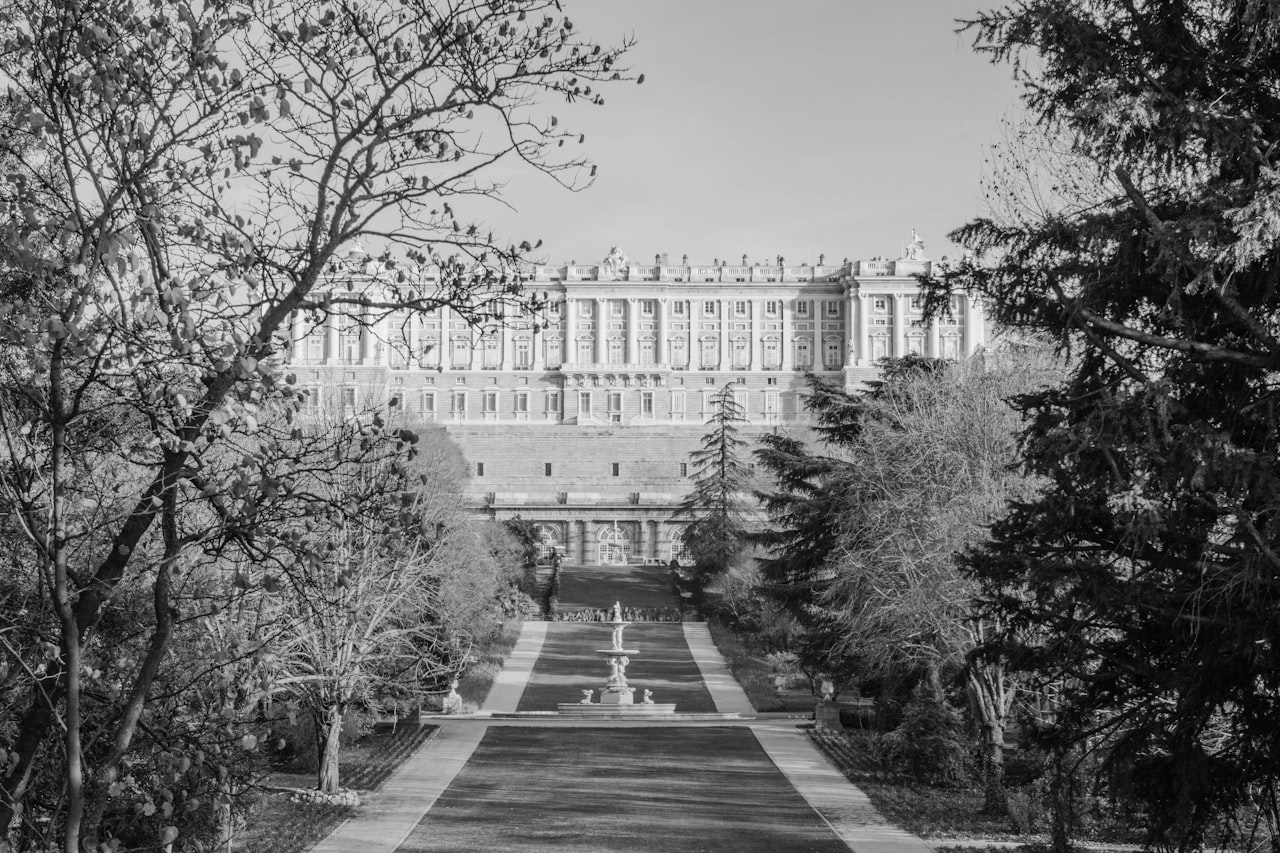 Madrid Royal Palace building near green trees during daytime