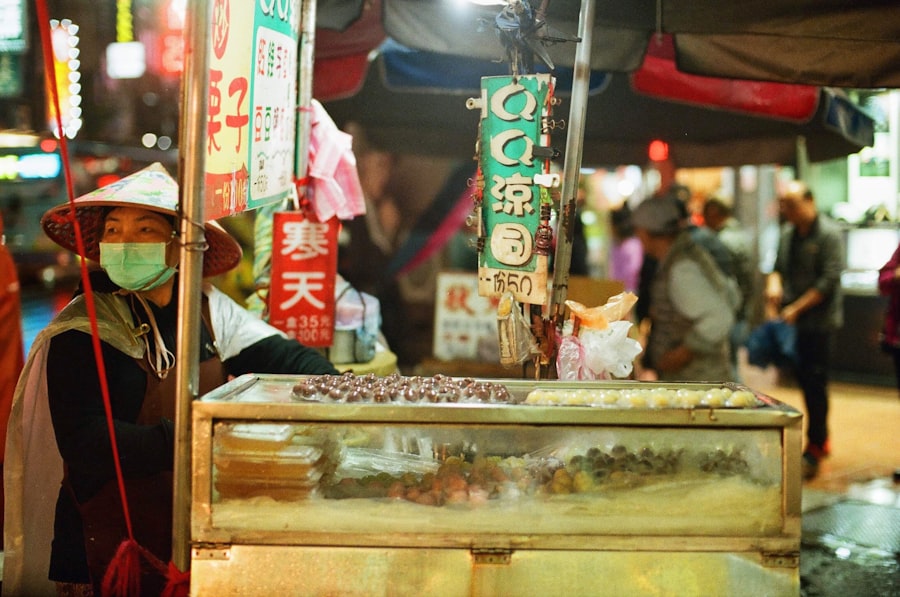 Bustling food stalls at Keelung's Miaokou Night Market