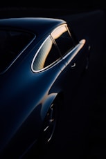 black car with white light
