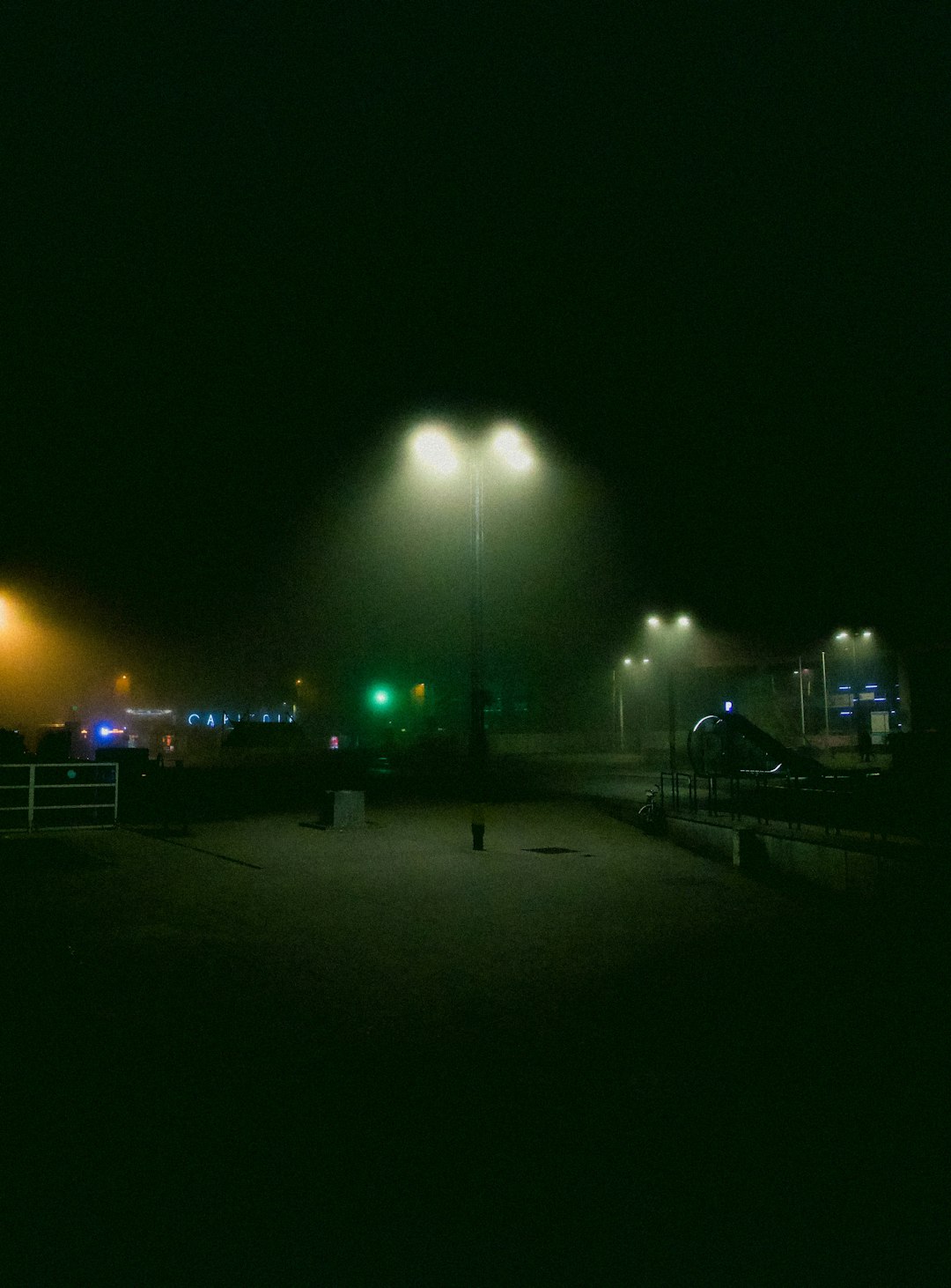 street light turned on during night time