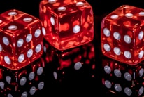 red and white polka dot baubles