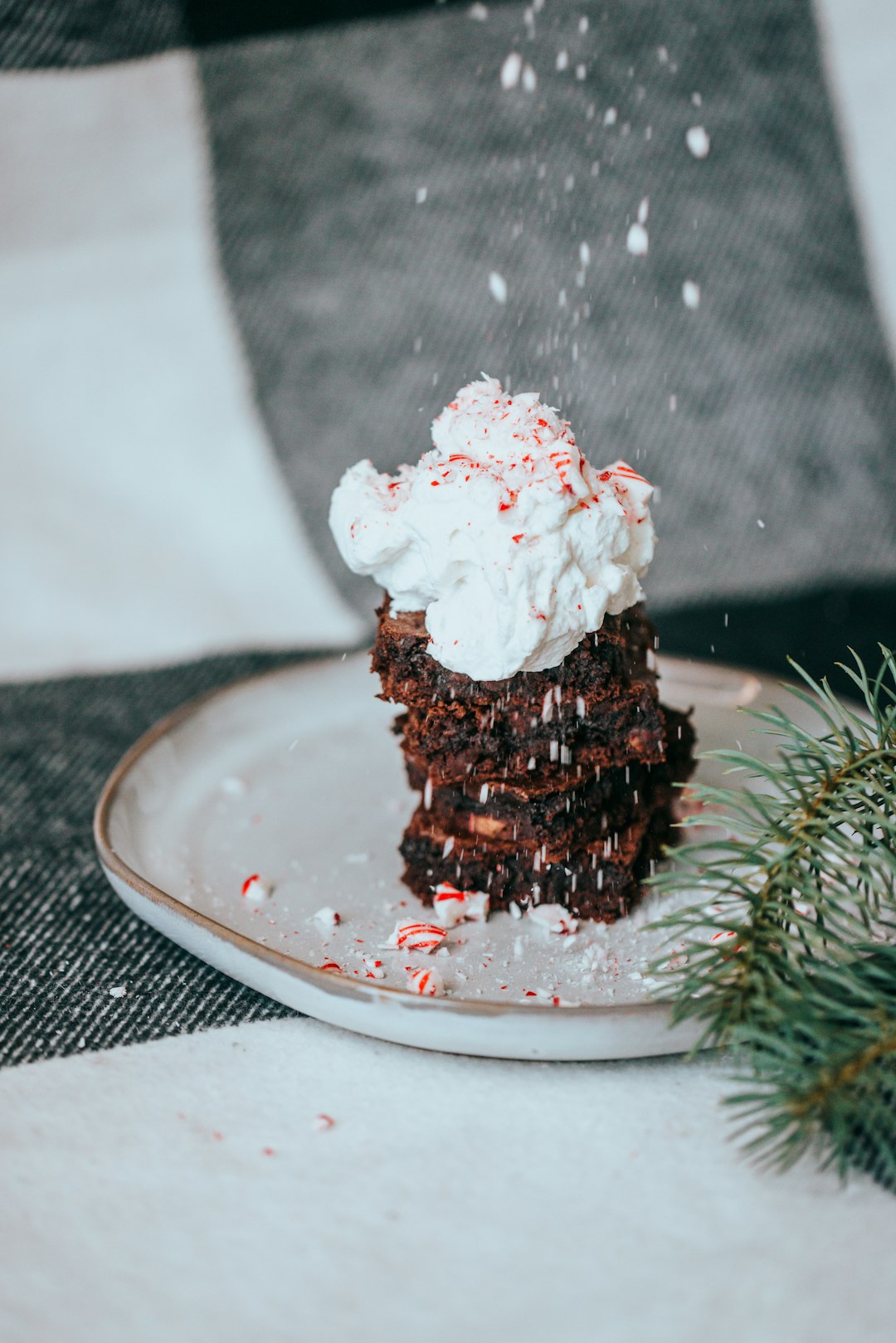 chocolate cake on white ceramic plate