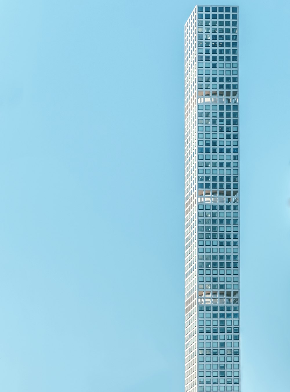 blue sky over a high rise building