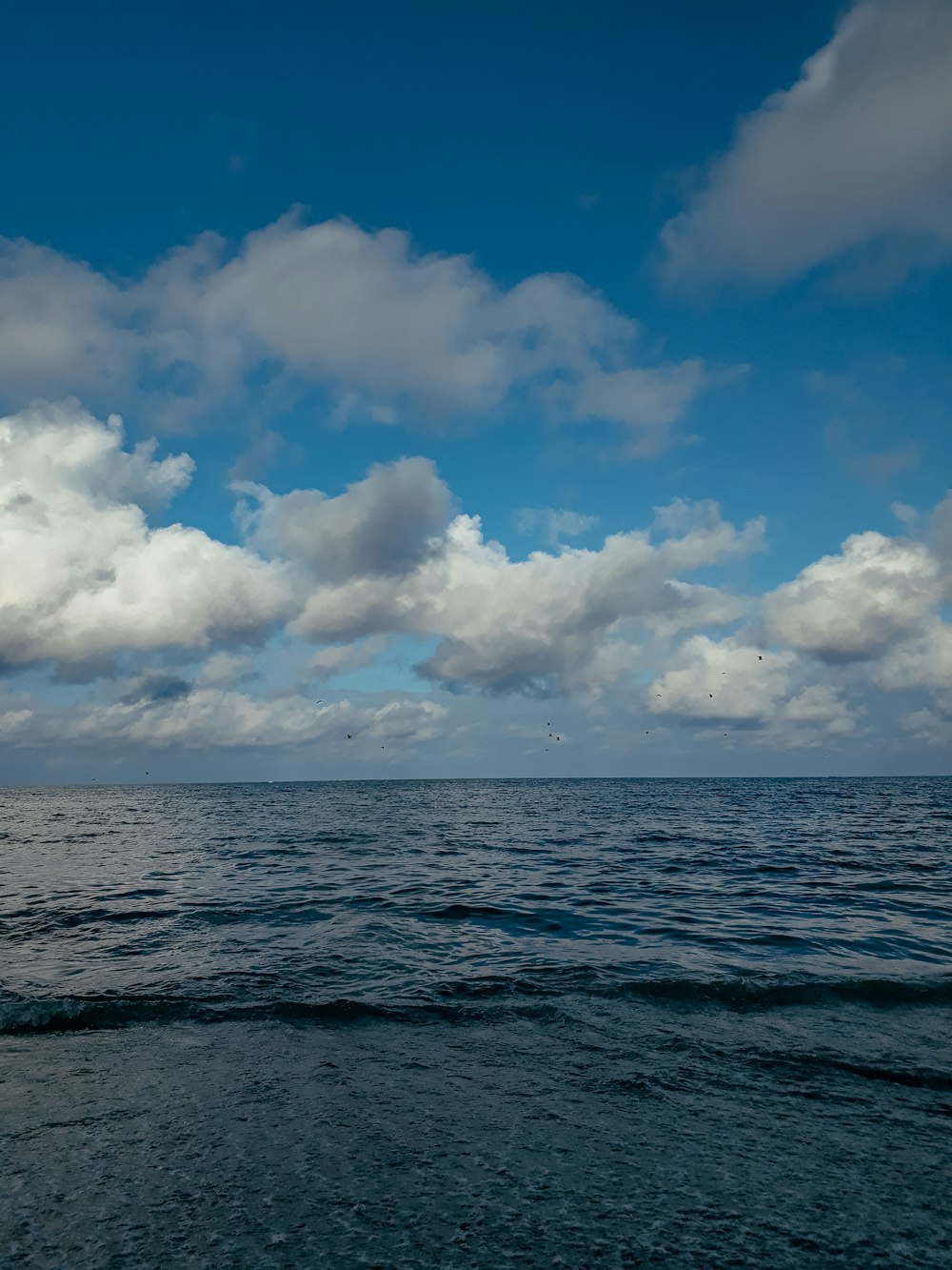 ocean under blue and white cloudy sky during daytime