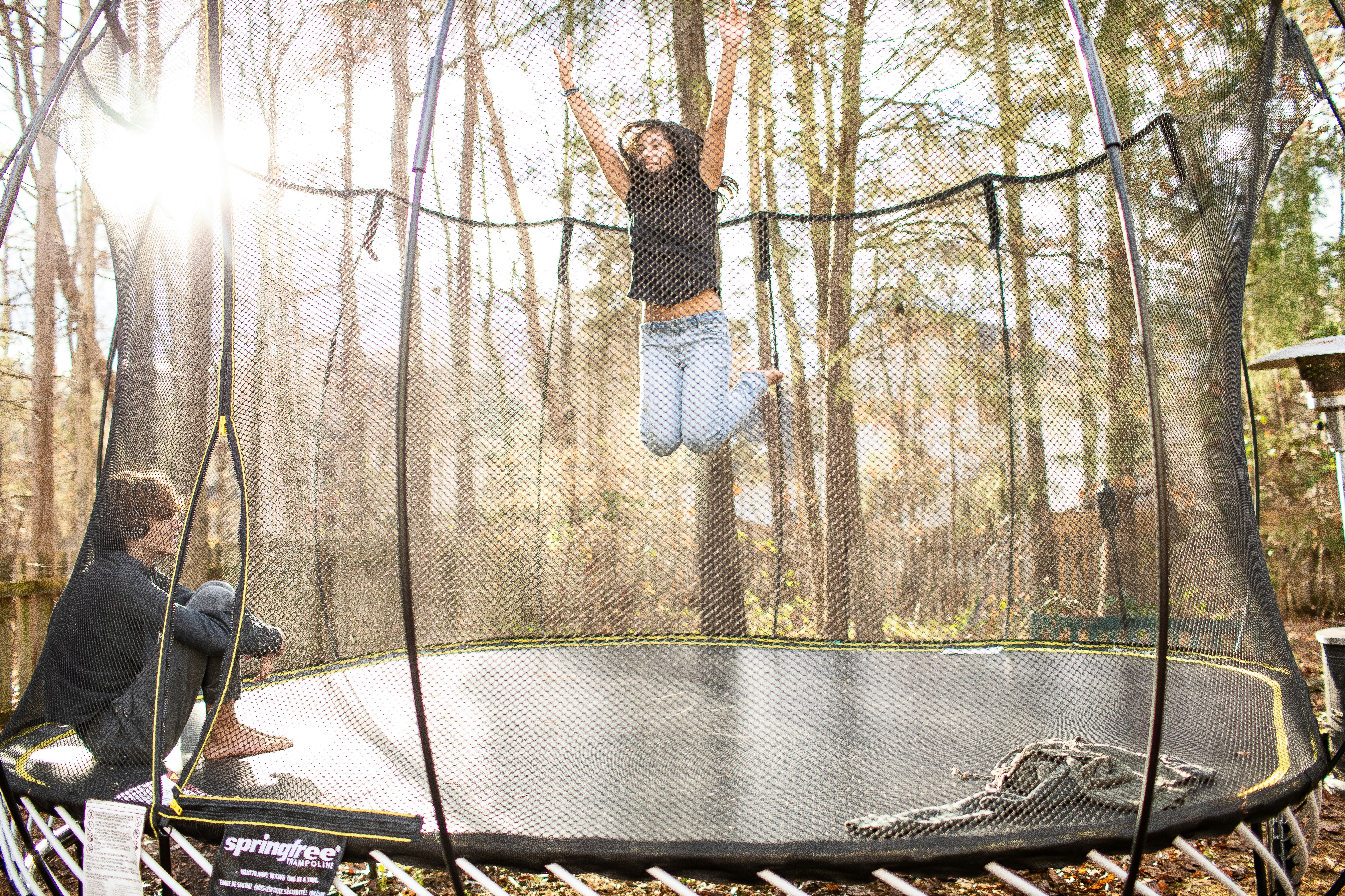 Trampoline springen