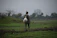 Farmer using a sturdy machete from Porvenir Verde in a lush green field.