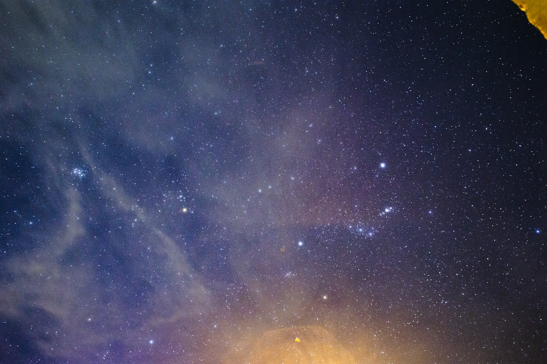 starry night sky over starry night