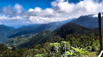 green mountain under white clouds during daytime