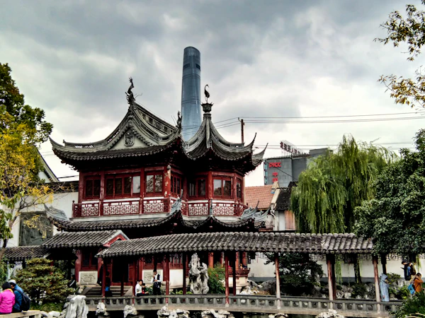 Pavilion roofs at Yu Garden, Shanghai
