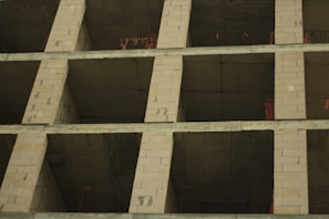 A residential building framed and ready for the next phase of construction.