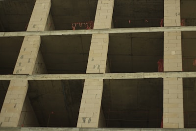 Early stage of rough structure showing concrete walls taking shape.