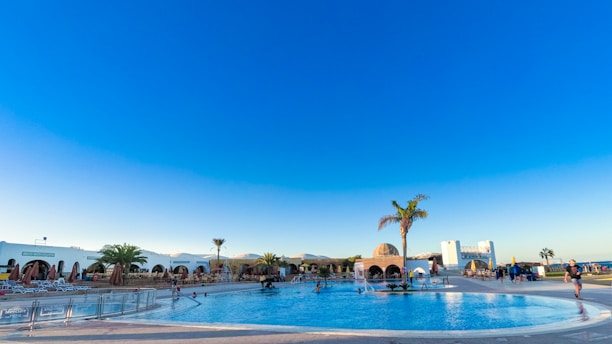 people in swimming pool during daytime