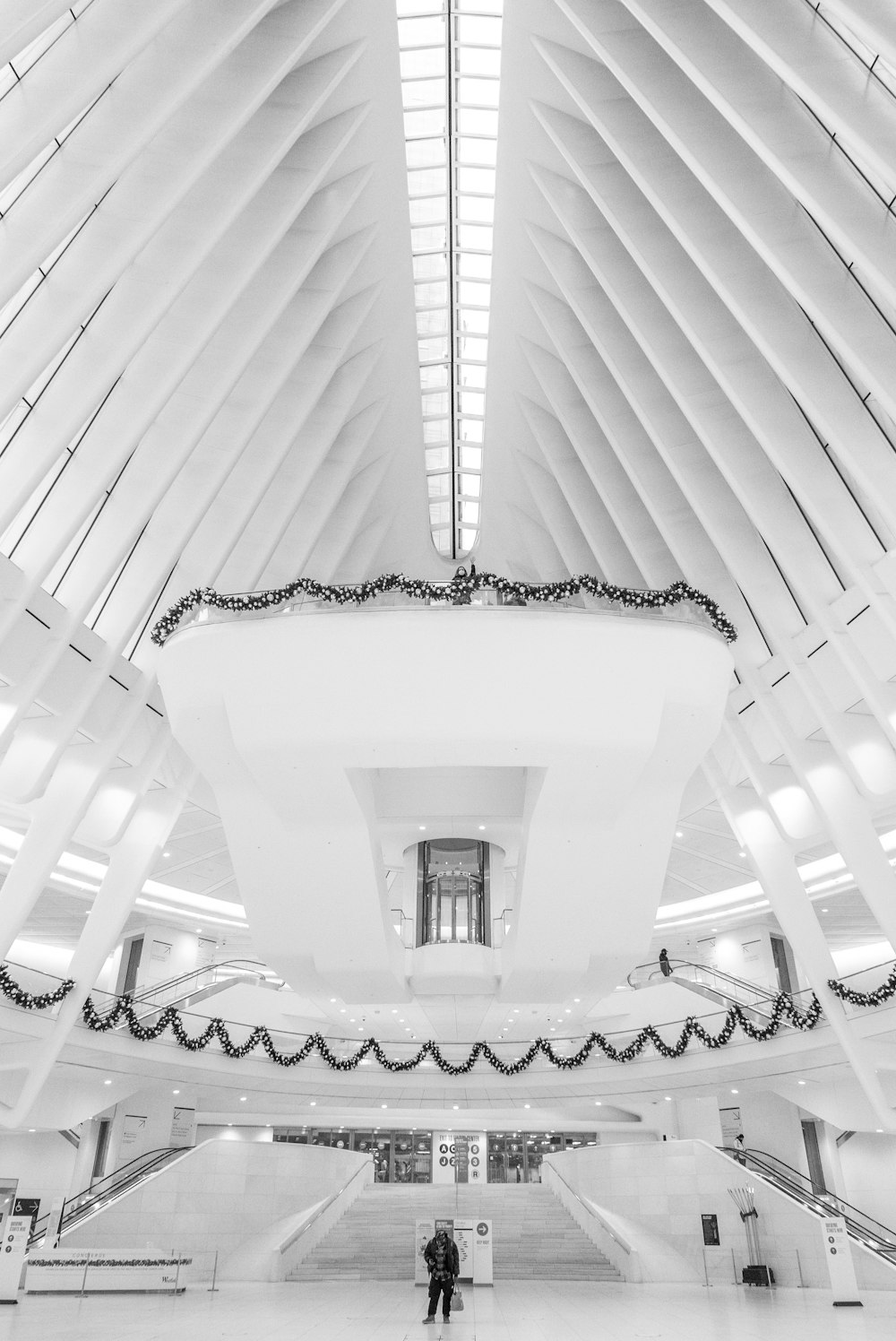 white and black dome ceiling