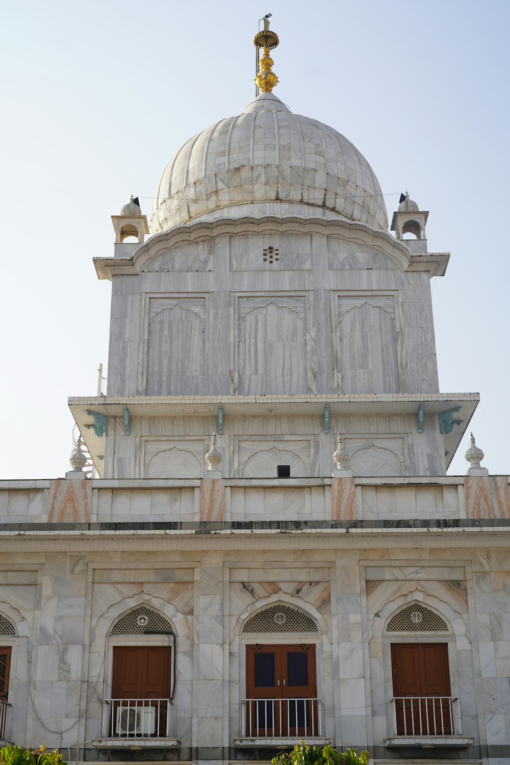 white and brown dome building