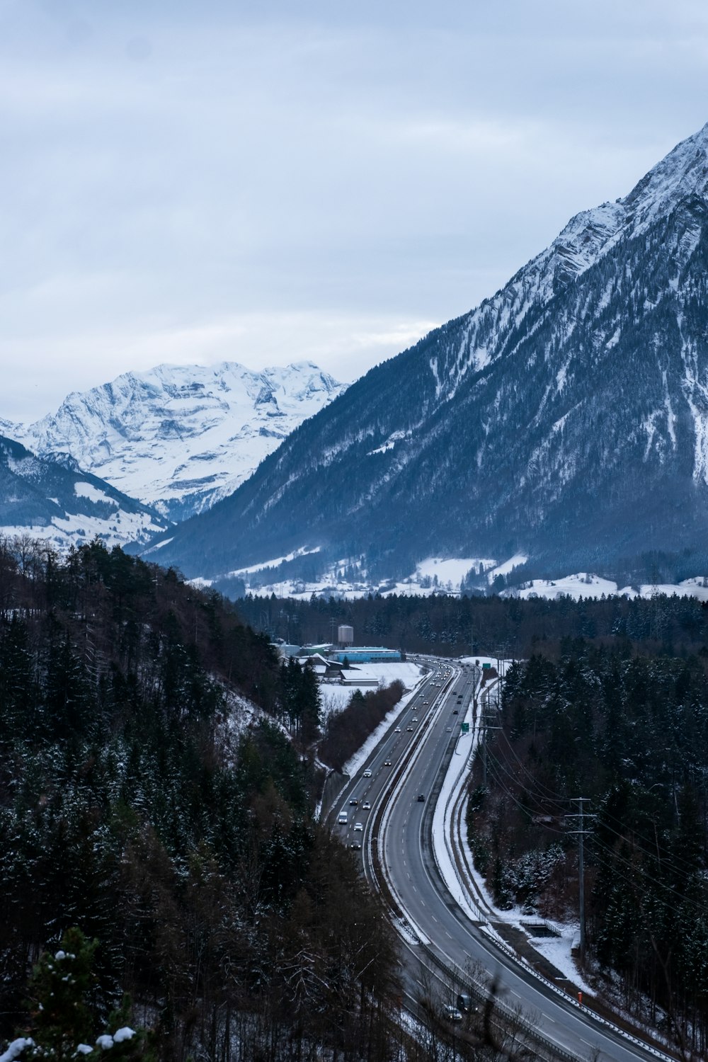 snow covered mountain during daytime