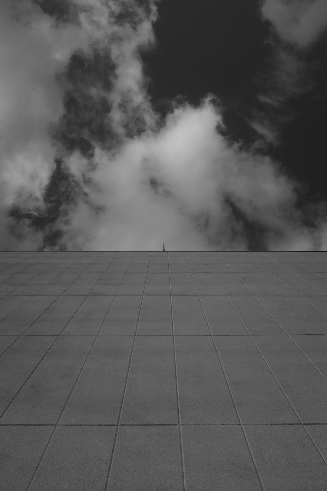 grayscale photo of high rise building