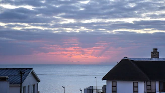 Sunset by the sea