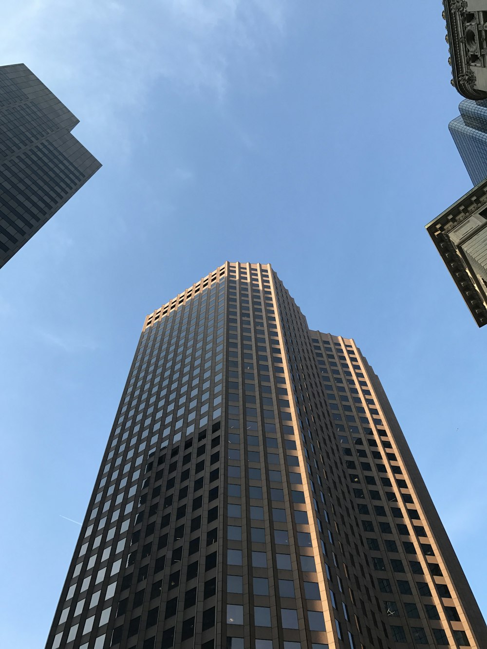 low angle photography of high rise building