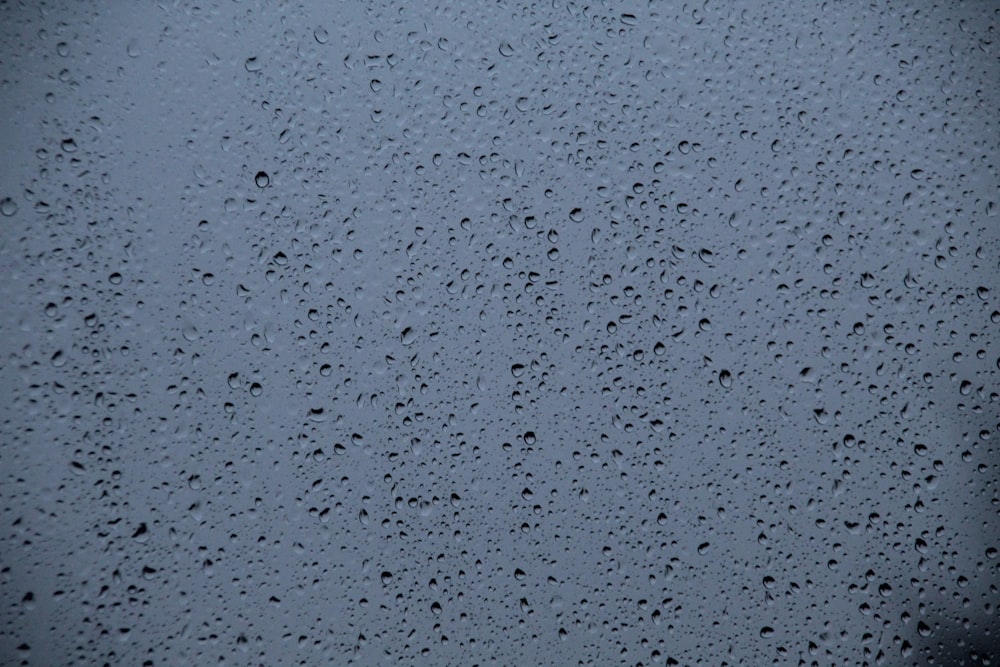 water droplets on gray surface