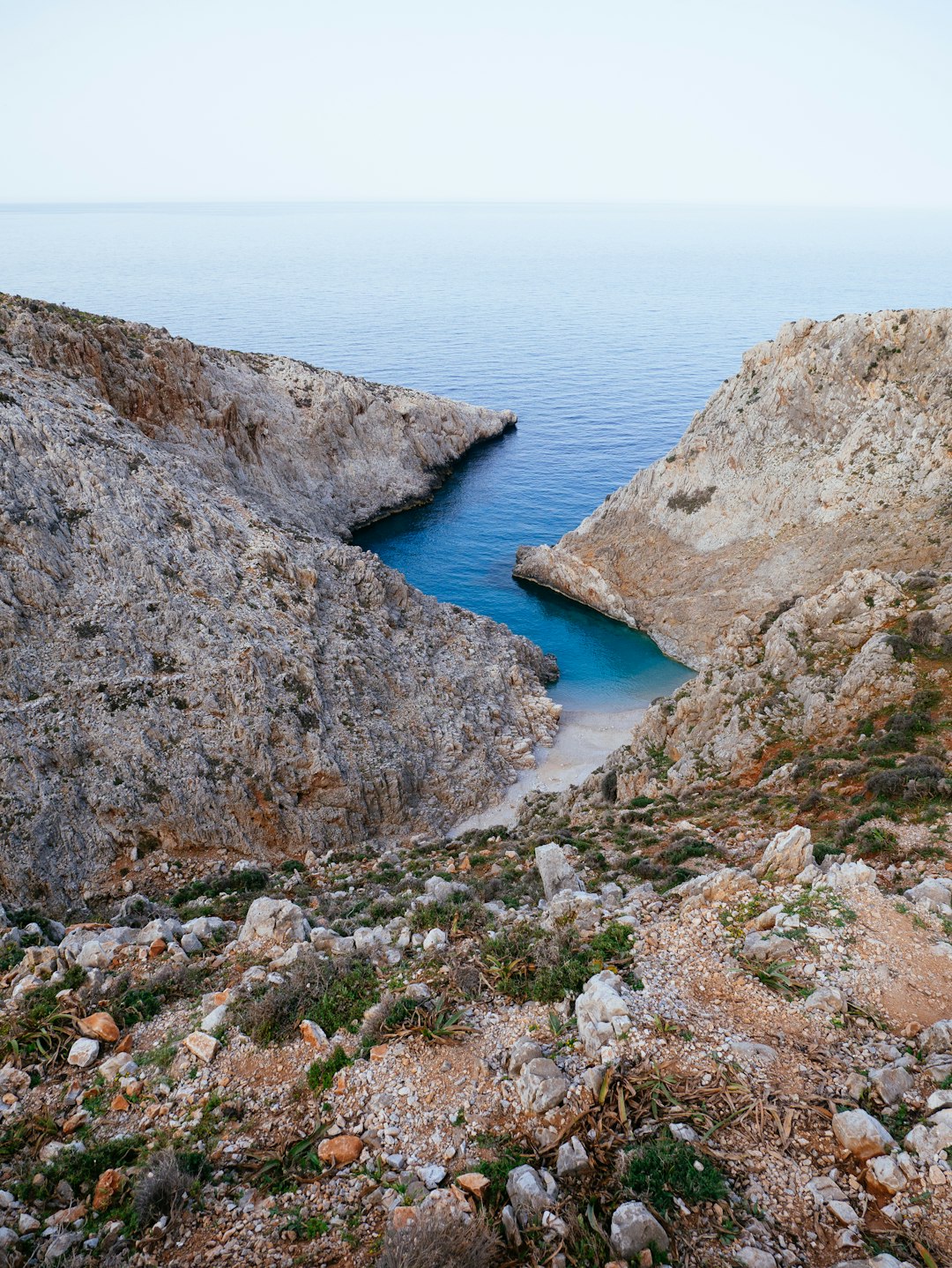 Seitan Limani spot for road trip in Crete