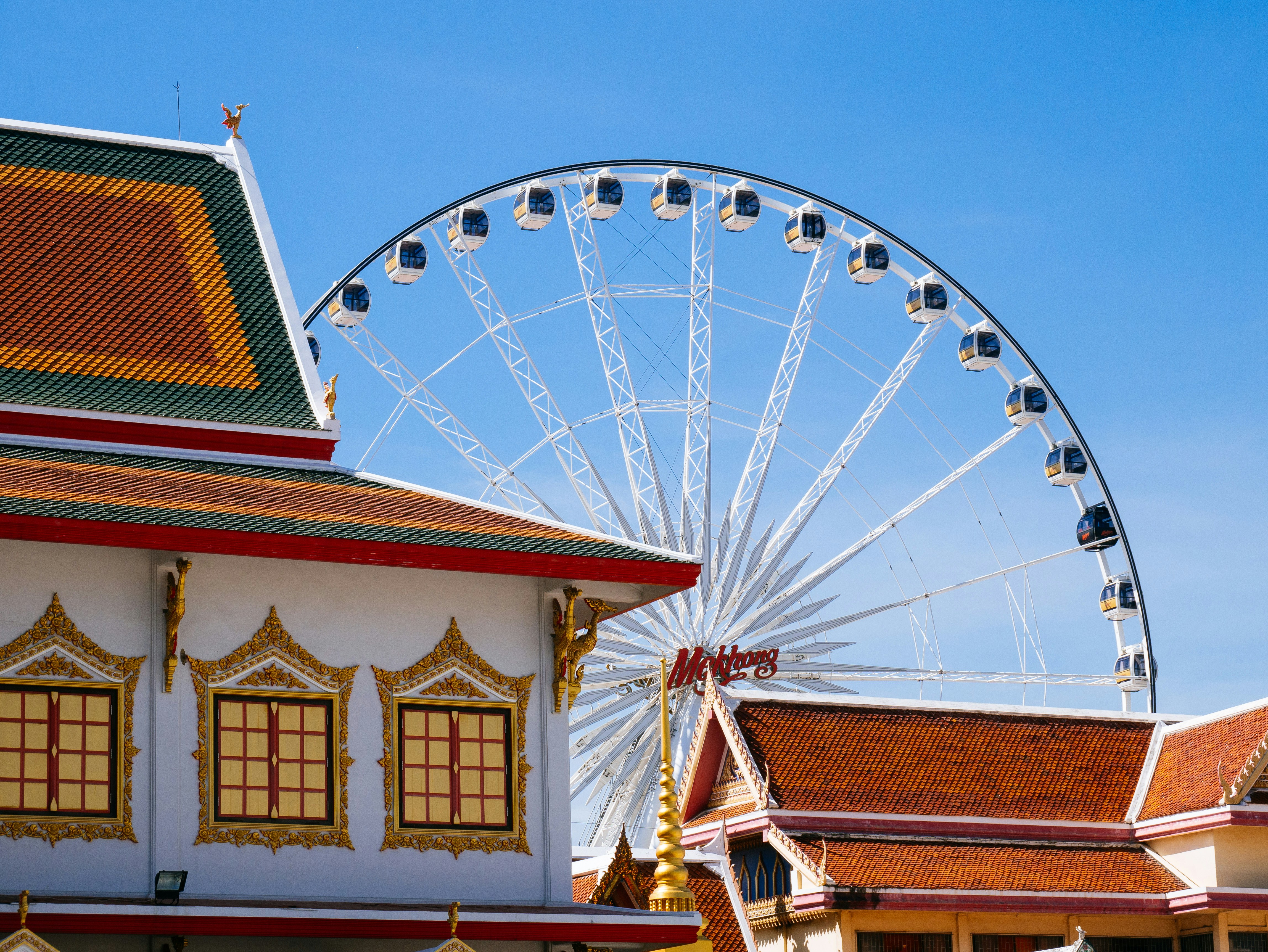 Asiatique Sky ferris wheel in Bangkok, Thailand.