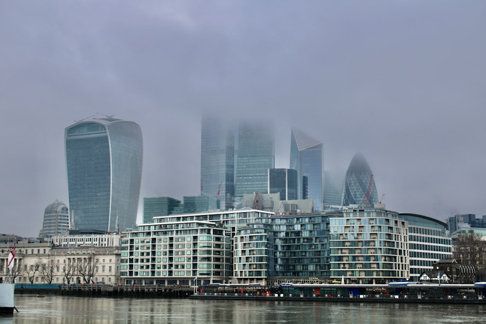 city skyline across body of water during daytime