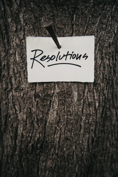 white printer paper on brown tree