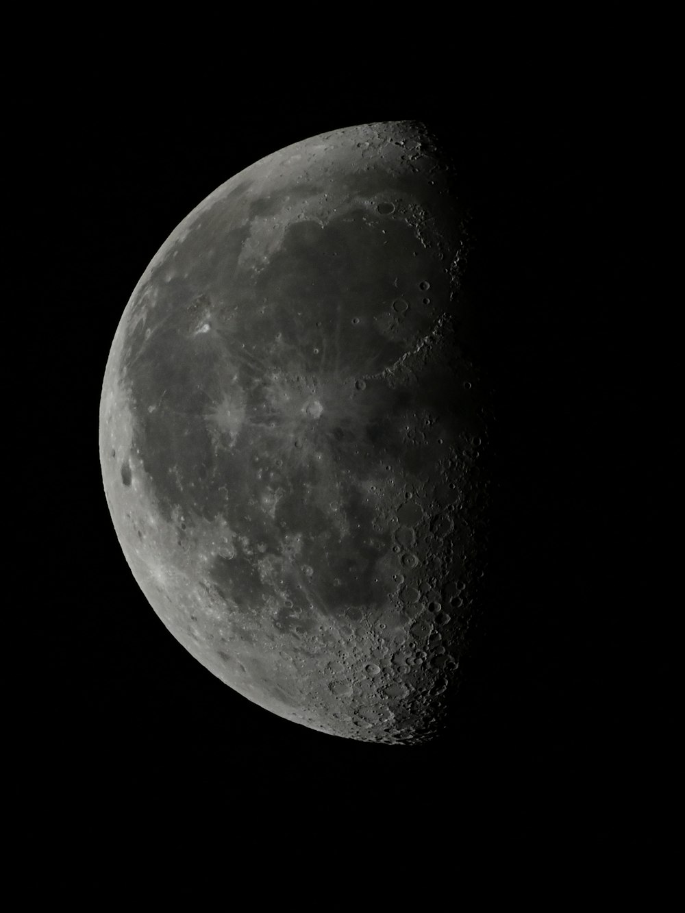 full moon on white background