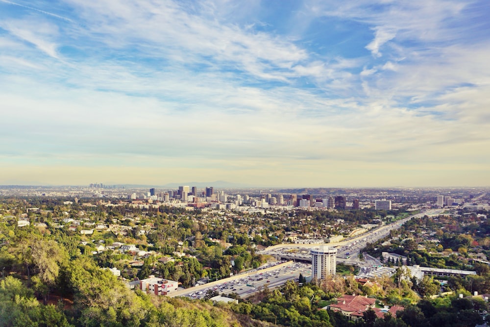 aerial view of city buildings during daytime