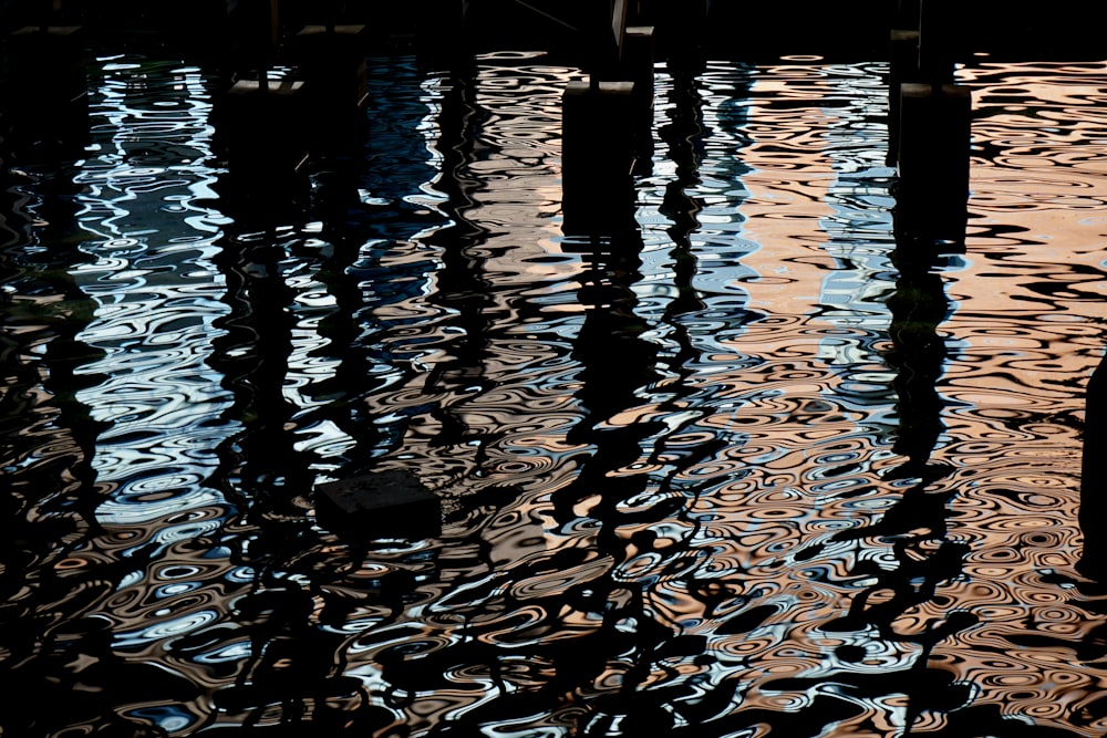 Quai en bois brun sur plan d’eau pendant la journée