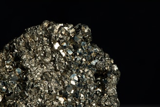 gray and black stone fragment