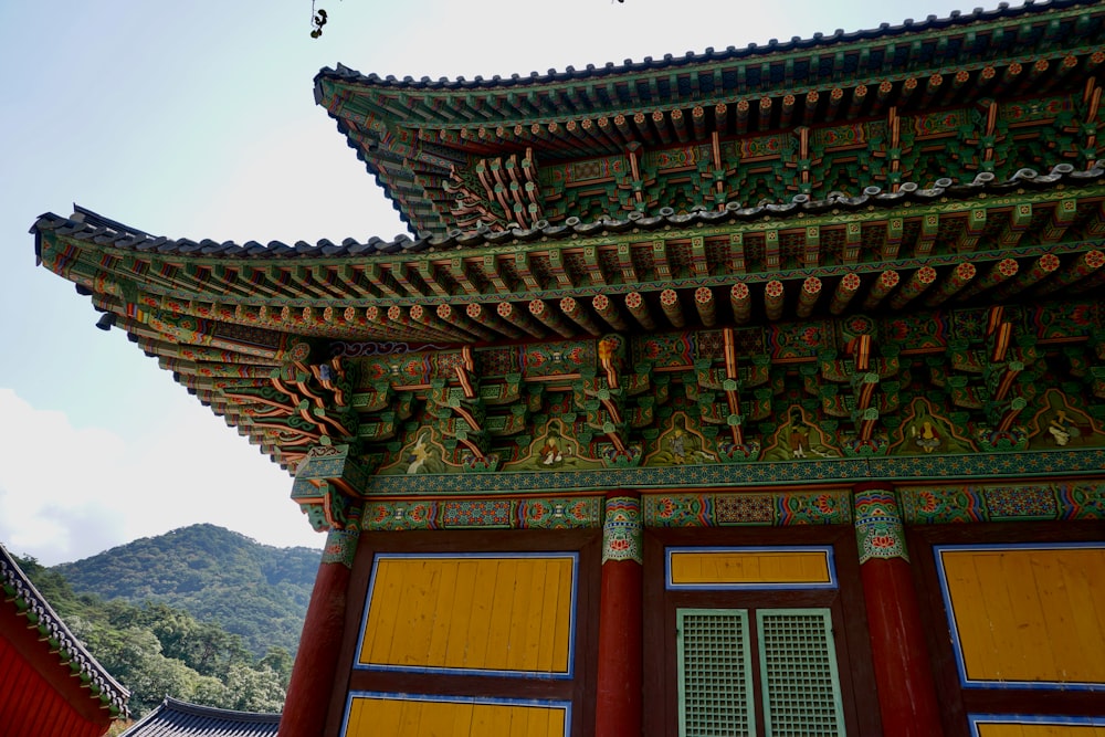 brown and white wooden temple