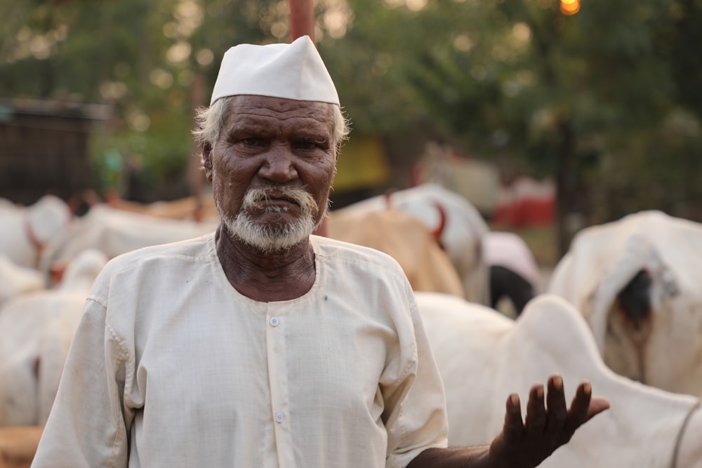 man in white thobe and white turban