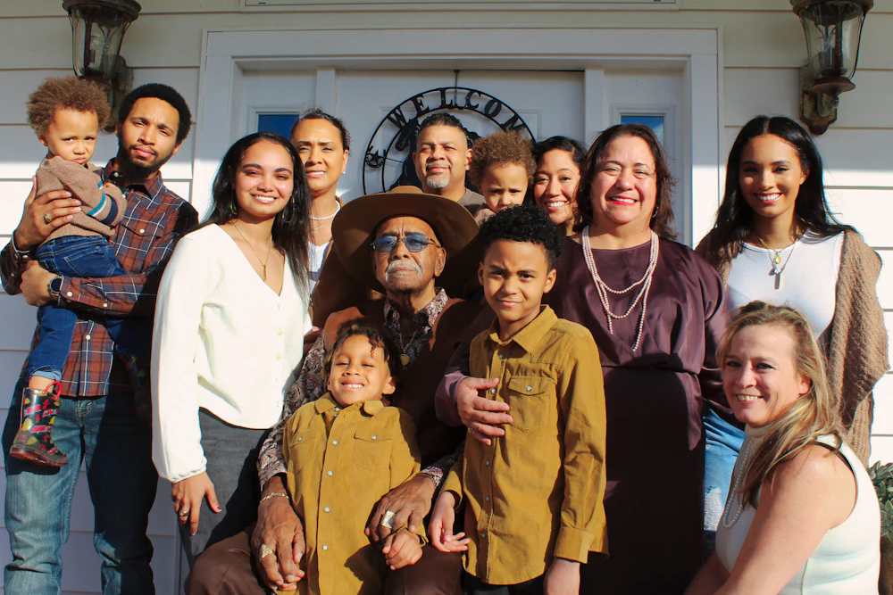Extended family group portrait