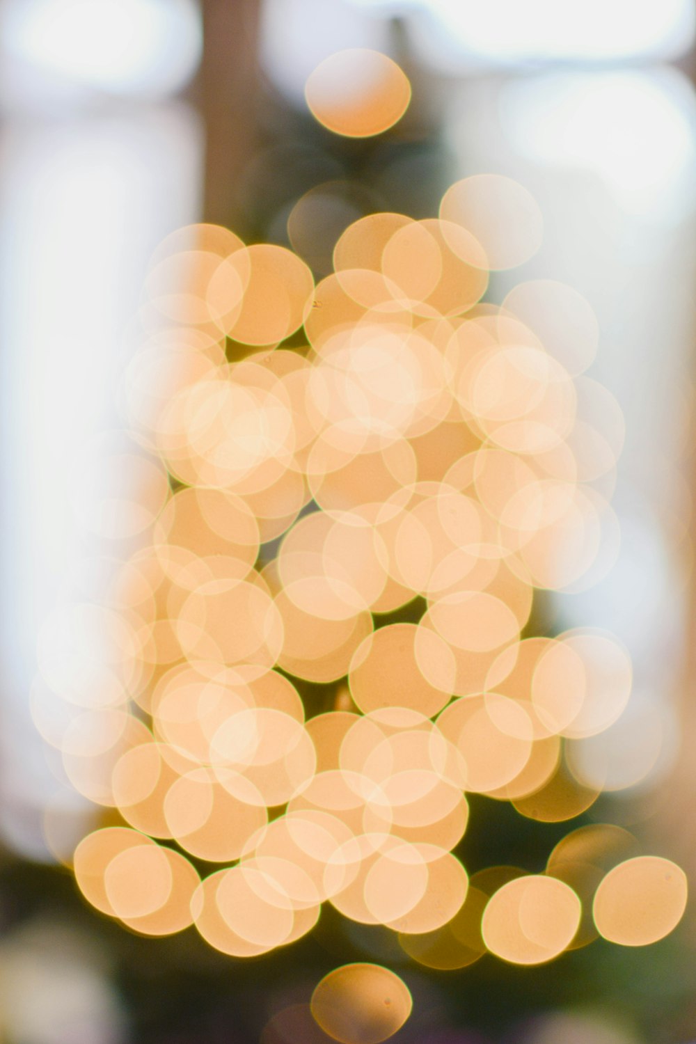 white and green bokeh lights