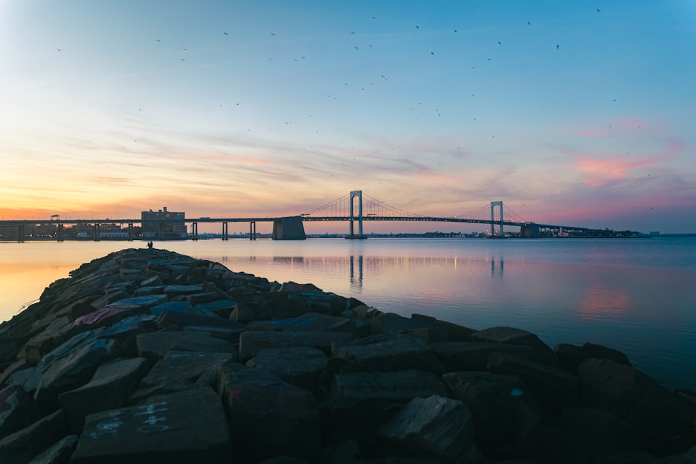 bridge over the sea during daytime