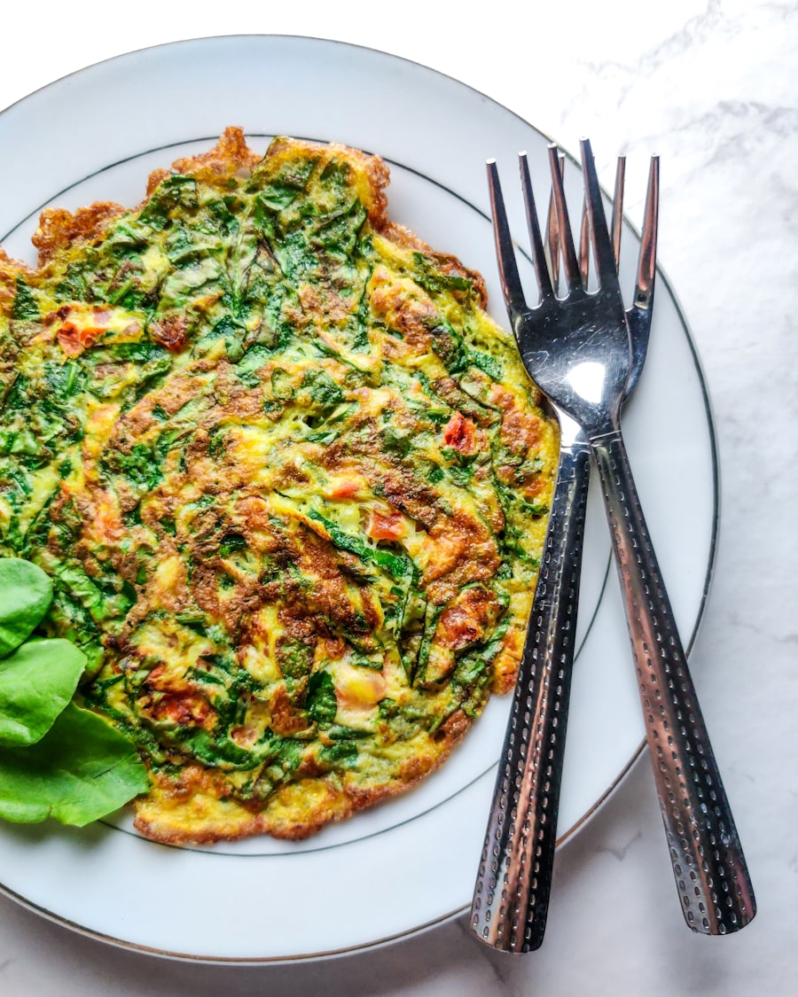 Tortilla de Queso y Espinacas para Embarazadas